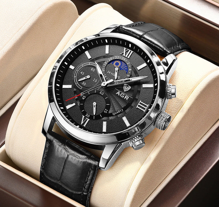 Luxury Leather Quartz Watch