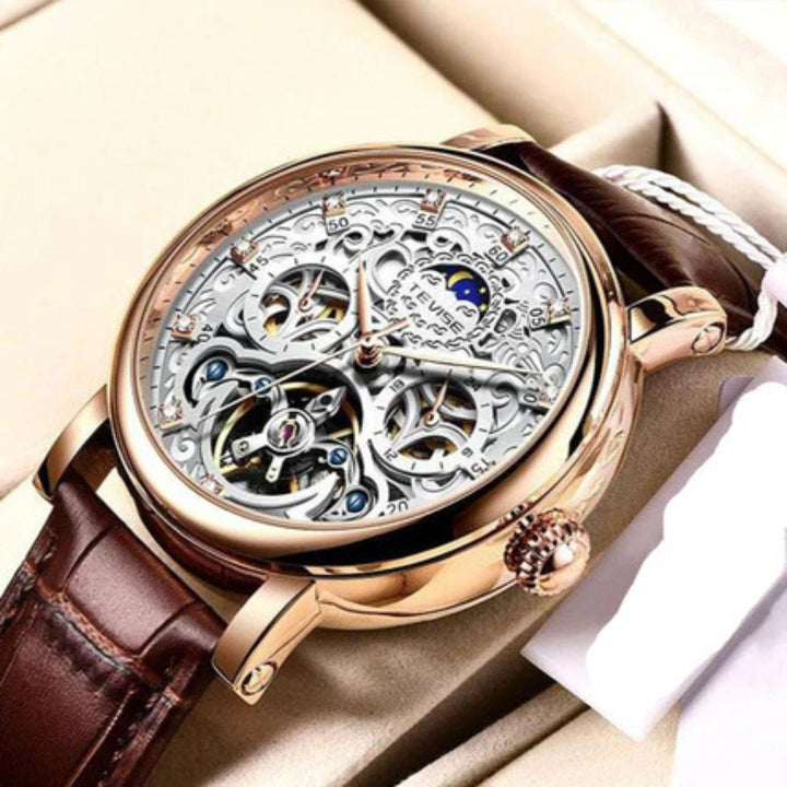 Modiva's Skeleton Mechanical Automatic Watch