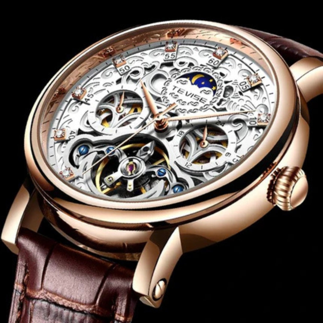 Modiva's Skeleton Mechanical Automatic Watch