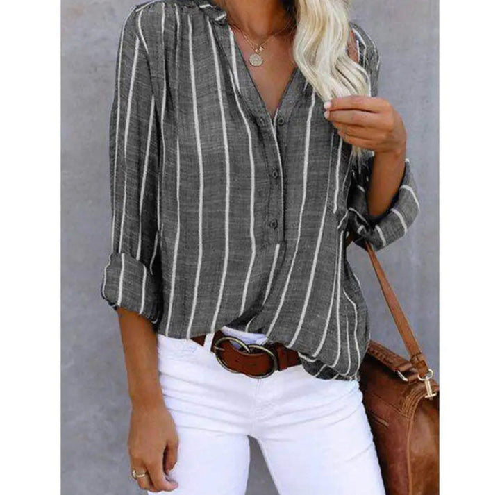 Giana™ - Striped Casual Blouse