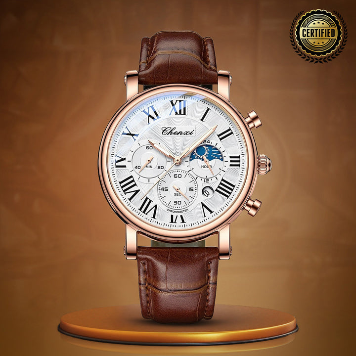 Modiva's Slim Luxury Multifunctional Wrist Watch