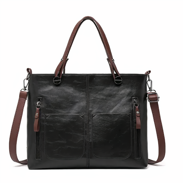 Lena | Vintage Two-Pocket Tote