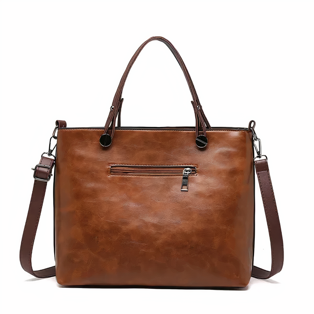 Lena | Vintage Two-Pocket Tote