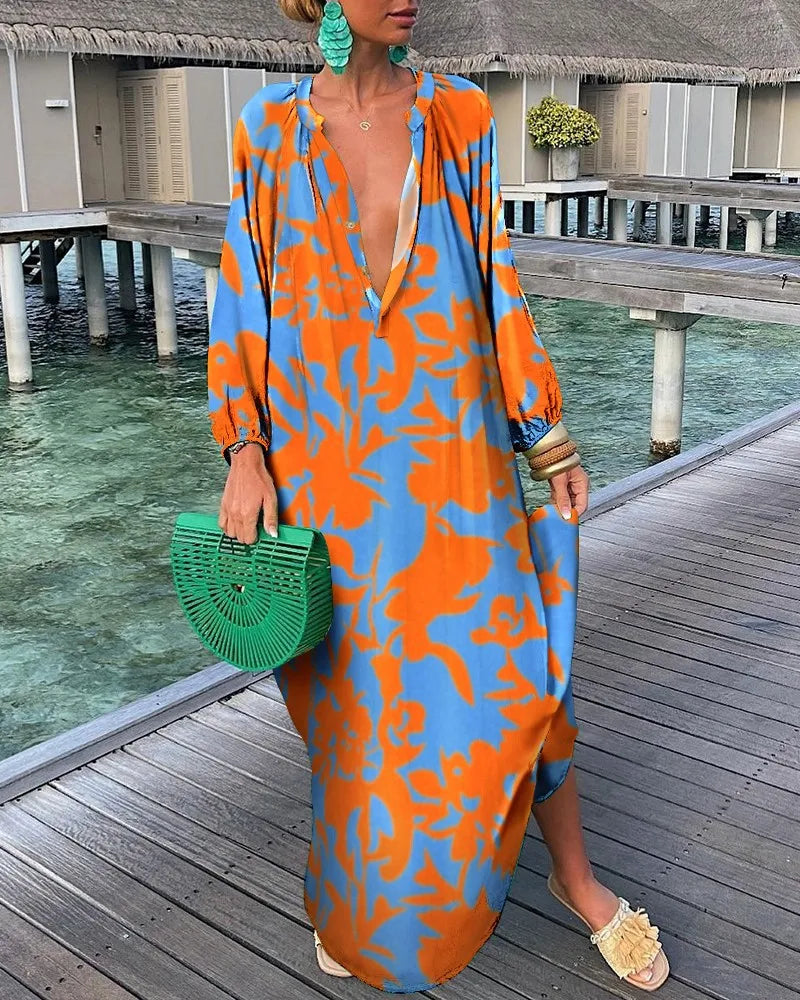 Serena | Vibrant Boho Maxi Dress