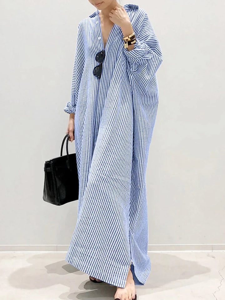 Naomi | Effortless Striped Maxi Dress