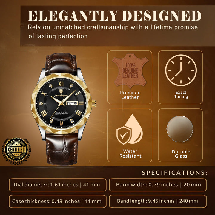 Modiva's Classic Charm Luxury Wrist Watch